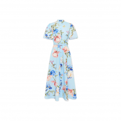 LEO LIN BIANCA SHORT SLEEVE MIDI DRESS
